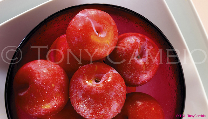 A Vibrant Bowl of Plums